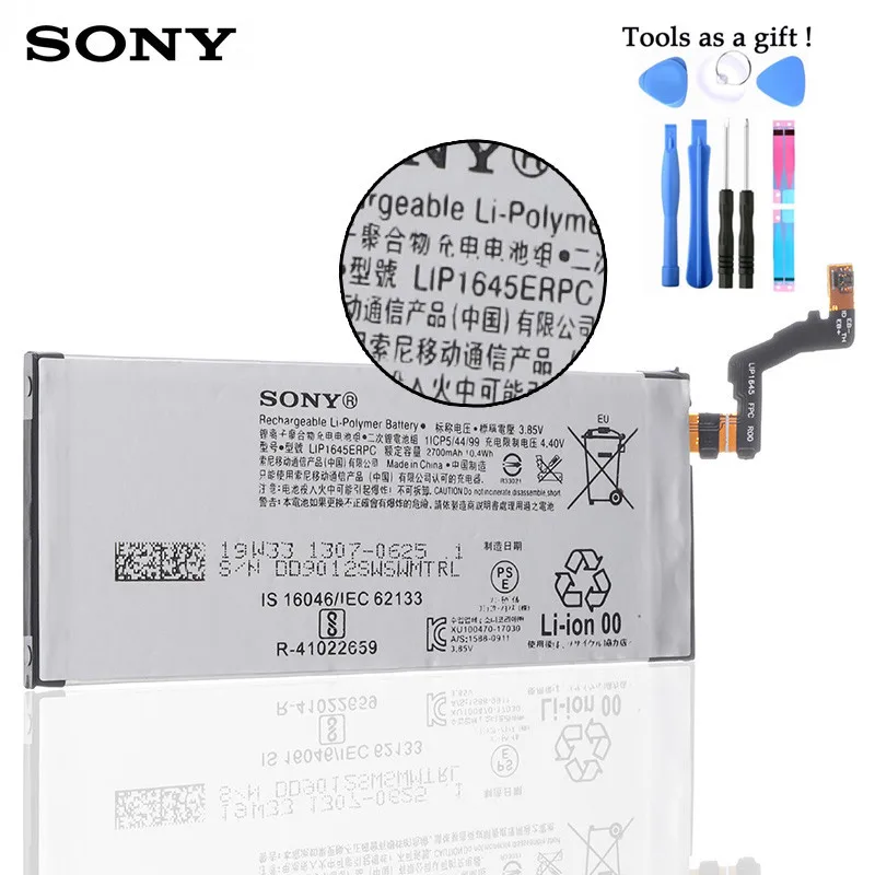 Sony 100% Оригинал 2700 мАч LIP1645ERPC батарея для SONY Xperia XZ1 G8343 G8341 G8342 телефон высокое