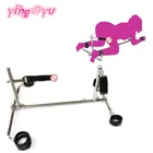 SM металлический кронштейн из нержавеющей стали фиксаторы унисекс рама БДСМ рабы бондаж Регулируемый флирт искусственная парная сексуальная игрушка