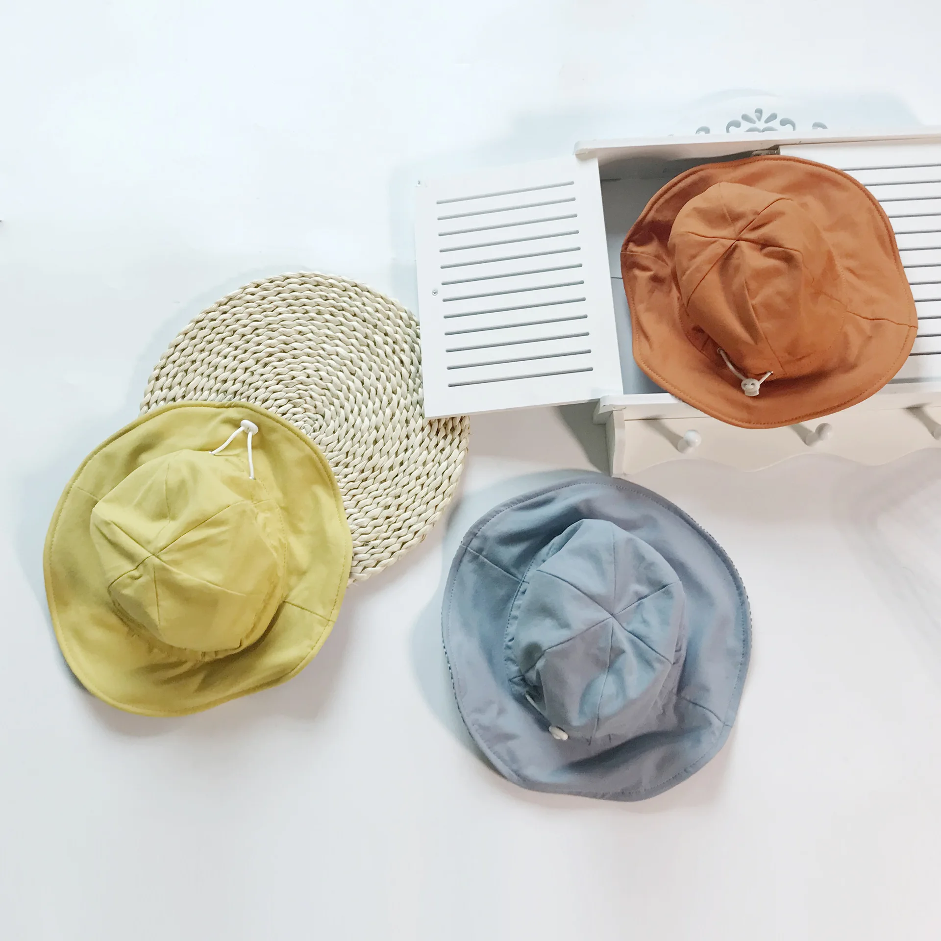 Шапка для рыбалки в Корейском стиле мальчиков и девочек модная двухсторонняя