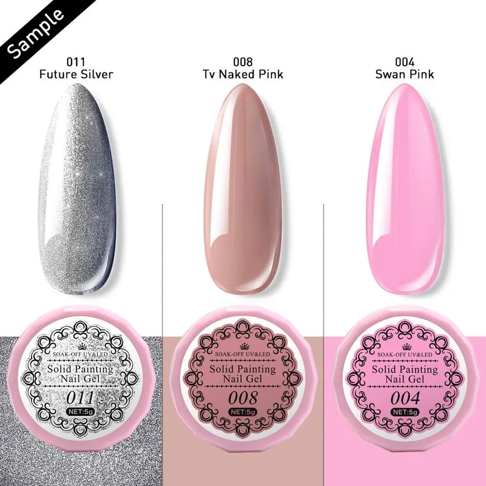 Modelones 3 шт/лот гелевая краска для ногтей набор замачивания Полупостоянный цвет Led