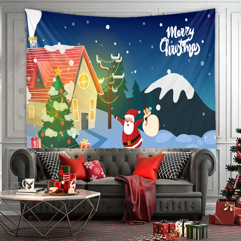 

christmas Tapestry wall cloth Christmas Tree Home Decoracion Navidad Wanddoek Kerstboom