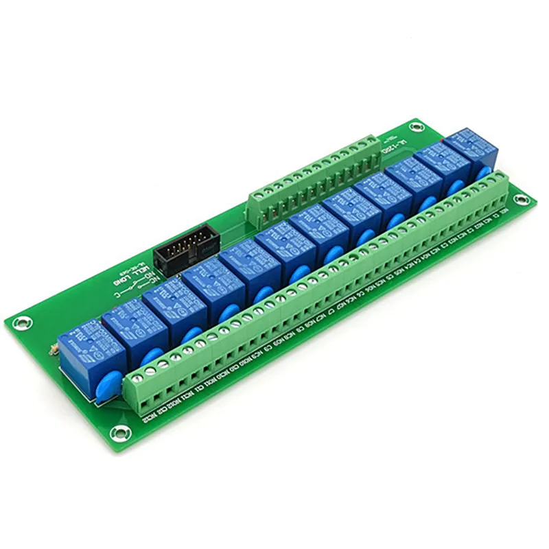 12 канальный PNP тип В 10A релейный интерфейс модуля SONGLE SRD-12VDC-SL-C реле. | Строительство