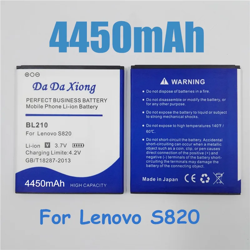 4450 мА/ч, BL210 литий-ионный аккумулятор телефона Батарея для lenovo S820 A656 S650 S658t S820E BL210 A770E A536 A750E A766 A658T A828t