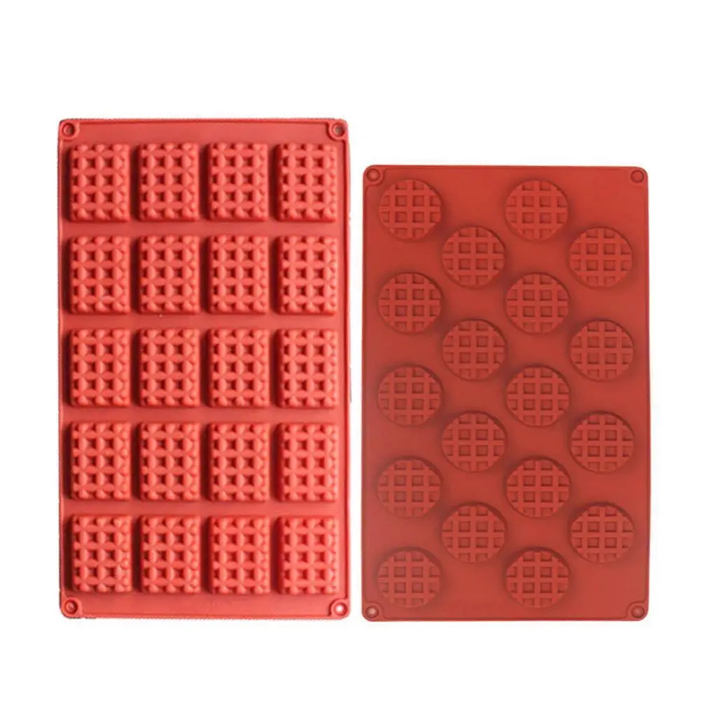 

Silicone Cookie Mold Chocolate Mold Fondant Patisserie Candy Bar Mould Cake Mode Decoration Kitchen Baking Accessories