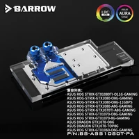 barrow bs ass1080t pa lrc 2 0 full cover graphics card water cooling block for asus rog strix gtx1080ti10701060 gaming