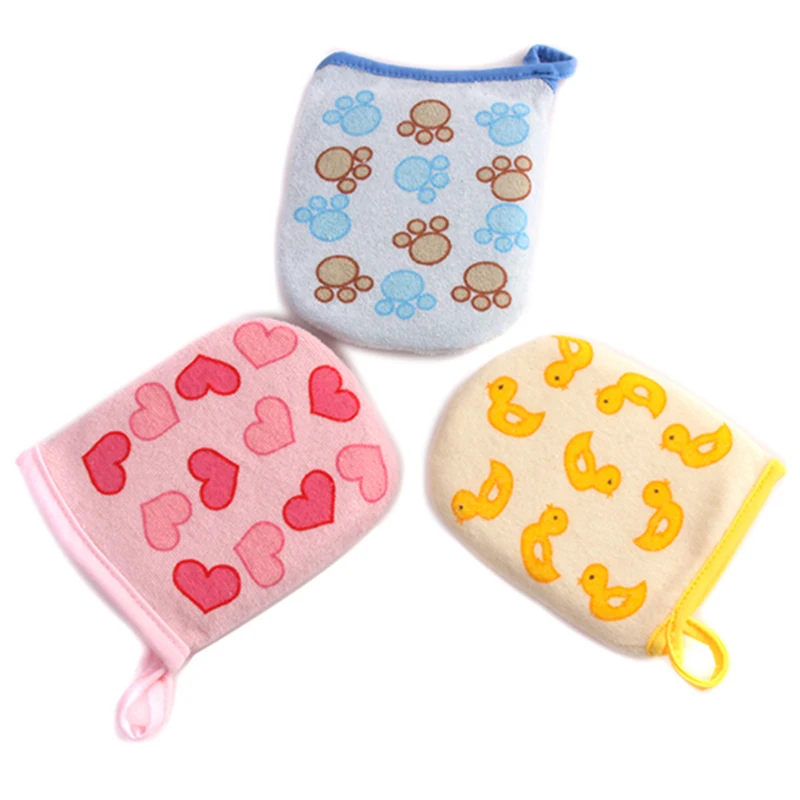 Новинка 2018 3 стиля мультяшный дизайн Мягкая Детская щетка для ванны перчатка душа