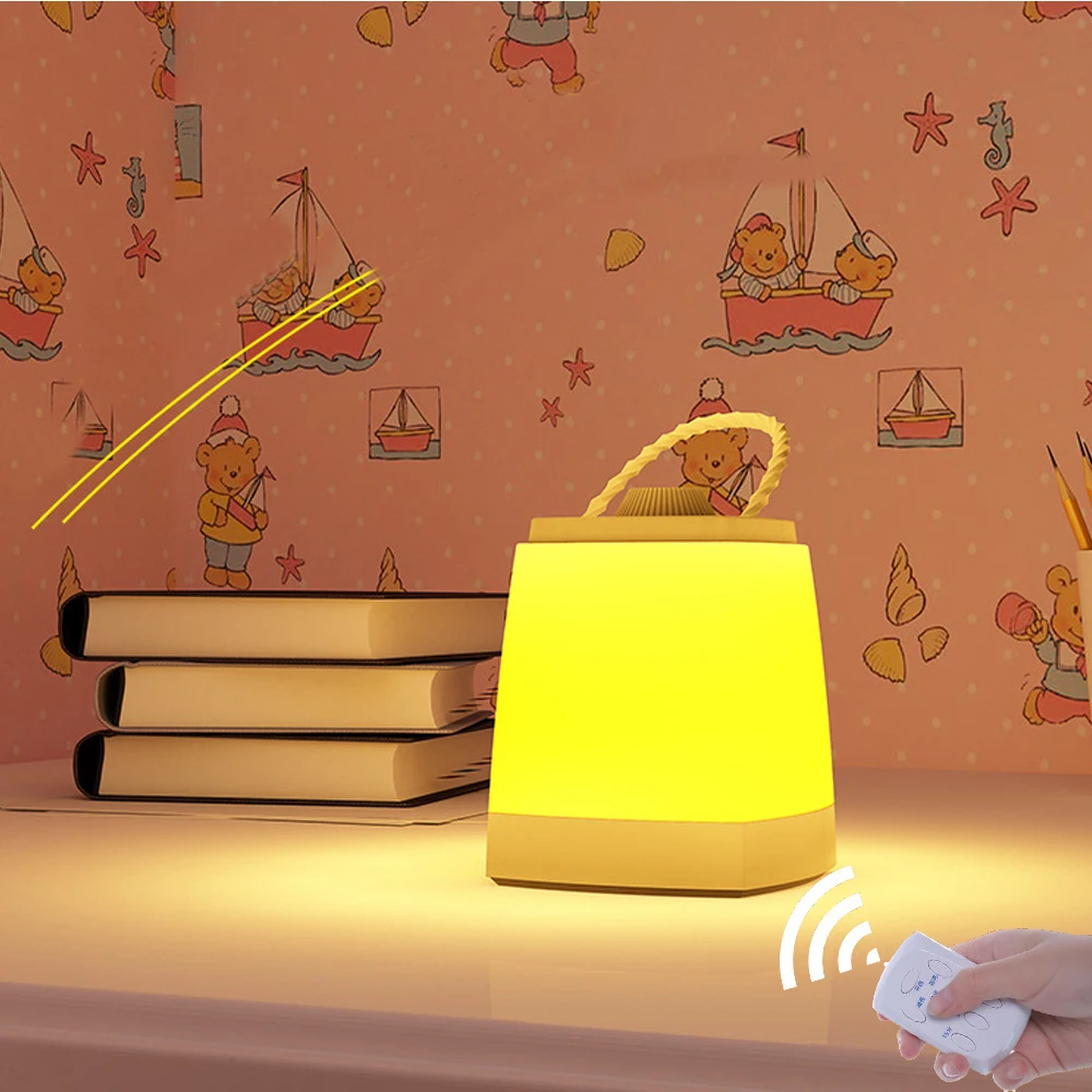 Светодиодный ночник для детей портативный Детский Светильник прикроватная