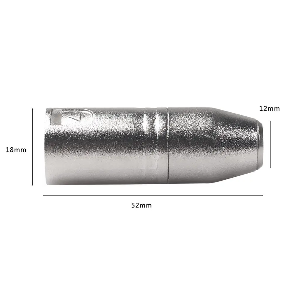 Мини XLR 3pin Штекерный адаптер с медным покрытием SA519 металлическим корпусом для