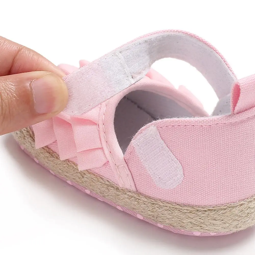 

HobbyLane Corrugated Edge Baby Girl Bowknot Shoes Infant Prewalker Birthday Festival Gift