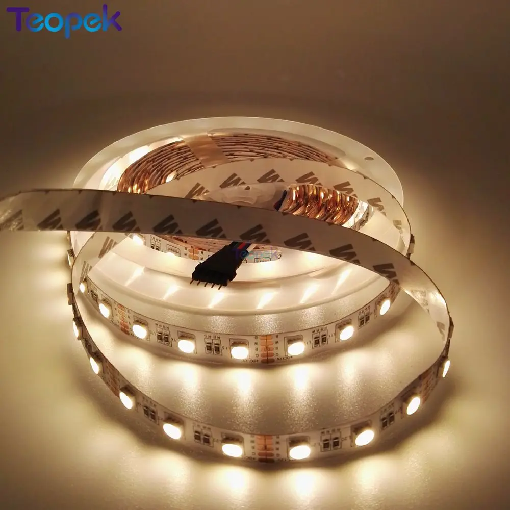 Светодиодная лента RGBW 4 цвета в 1 SMD 5050 12 В/в24 гибкий светильник RGB + белый/теплый