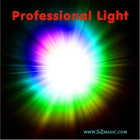 top qulity professional light pair set magic tricks whitegreenblueredstage magic props super light magic tools
