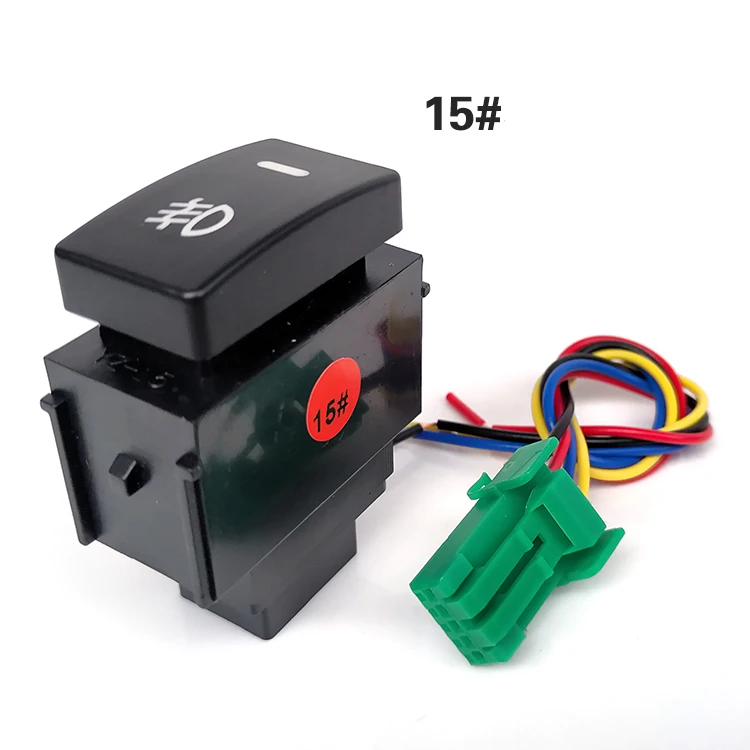 1 шт. черный пластик авто 5 Pin кнопочный туман светильник переключатель 23*43*60 мм для