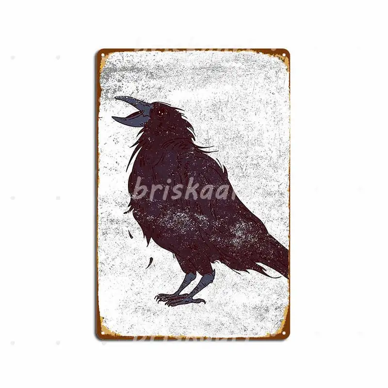 

Металлические плакаты с изображением темных птиц, стены, паба, печати, паба, гаража, плакаты