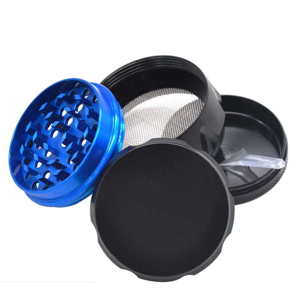 2 шт./лот 4 слойная измельчитель для трав металлические 53 мм измельчители табака