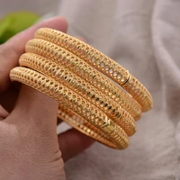 4pcslot ethiopian africa gold color bangles for women wife bride bracelet african wedding jewelry middle east items