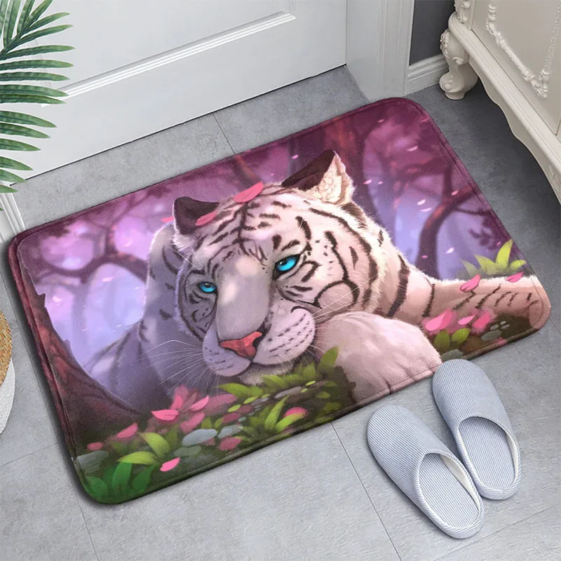 

Новое поступление, коврик для дома с изображением тигра, домашний коврик машинного изготовления, Противоскользящий коврик для гостиной/при...
