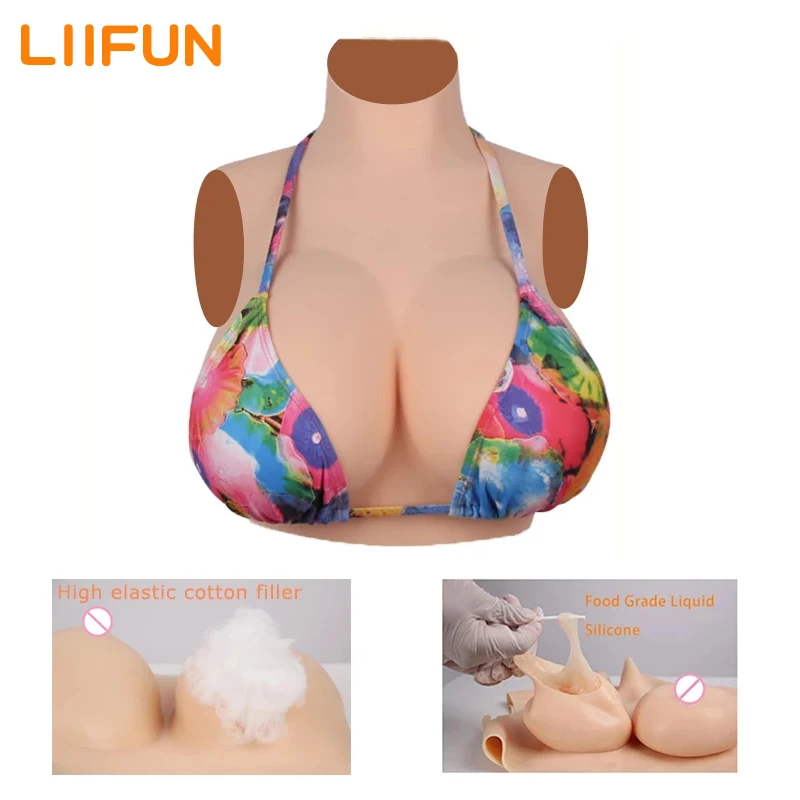 

Силиконовые формы для груди Liifun 5-го поколения, реалистичные поддельные груди для трансвеститов, чашка в, C, D, F, G с пятнами кожи