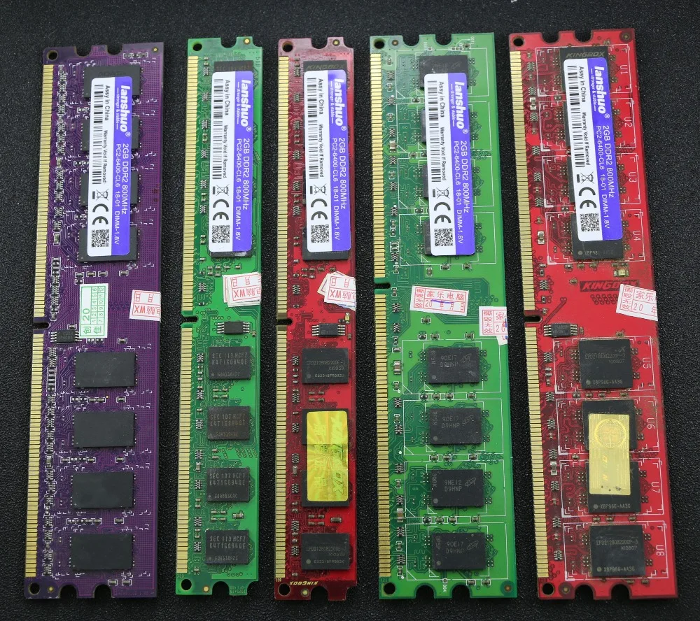 Оригинальный набор микросхем б/у 2 Гб DDR2 DDR3 PC3 PC2 6400 800 МГц 1333 1600 4 ГБ 8 для рабочего