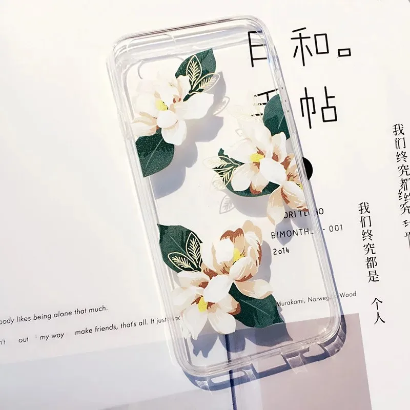 

Чехол для iphone 8, силиконовый чехол в стиле ретро, с цветами, простой, свежий, прозрачный чехол для телефона iPhone 7, 6S Plus, X, XS