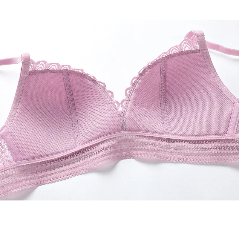 

New product bra set, thin section, no steel ring, no trace, women's underwear, French sexy lace, comfortable and transparent