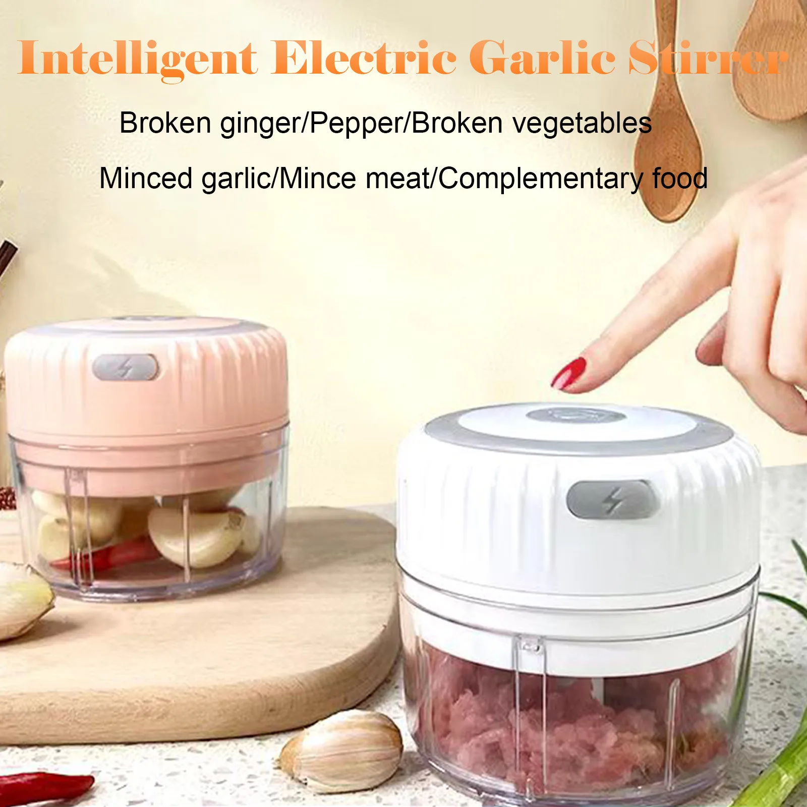 Электрический Еда дробилка мини чесночный Пресс Чеснок измельчитель овощей для