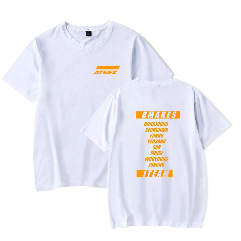 Горячая Распродажа ATEEZ Футболка Мужская/женская верхняя одежда Hongjoong Seonghwa Yunho Yeosang