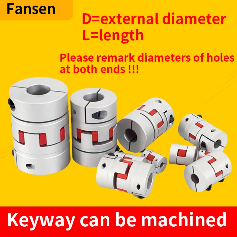 

GS GR Aluminium Flexible Shaft Coupler Coupling stepper Motor coupler Connector CNC shaft coupling 5X6X6.35X8X10X12X14~53 54 55