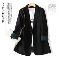 fashion spring and autumn suit jacket womens korean version of the wild loose casual suit jacket women work wear coats
