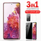 Гидрогелевая пленка 3 в 1 + чехол + объектив для Samsung Galaxy S20 FE, чехол для Sumsung S21 S20 Plus Ultra S21 + S20 + защитная пленка