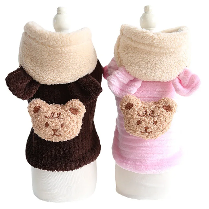 

York Chihuahua Fleece Dog Jacket Overcoat Clothes Small Dog Coat Pet Clothing Puppy Poodle Maltese Outwear Hoodies Cat Garment