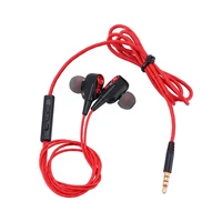 magnetic wired stereo in ear earphones super bass dual drive headset earbuds earphone for huawei samsung smartphone