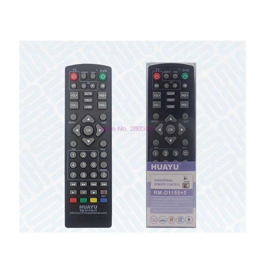 200 шт. Универсальный ТВ пульт дистанционного управления DVB T2 rm d1155 спутниковый