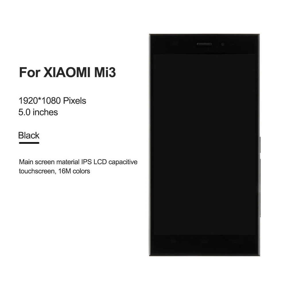 Для 5," Xiaomi mi 3 ЖК-экран+ сенсорная панель дигитайзер сборка Замена для Xiao mi 3 ЖК-дисплей