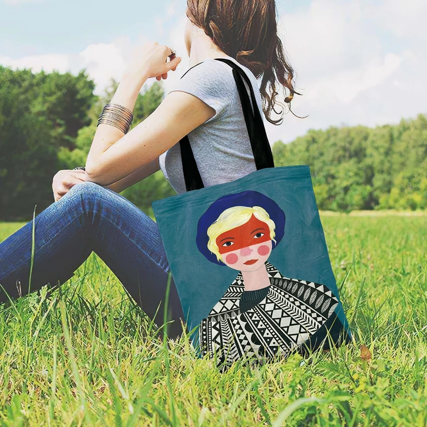 Женская сумка через плечо для девочек и кошек сумка-тоут льняная фетровая