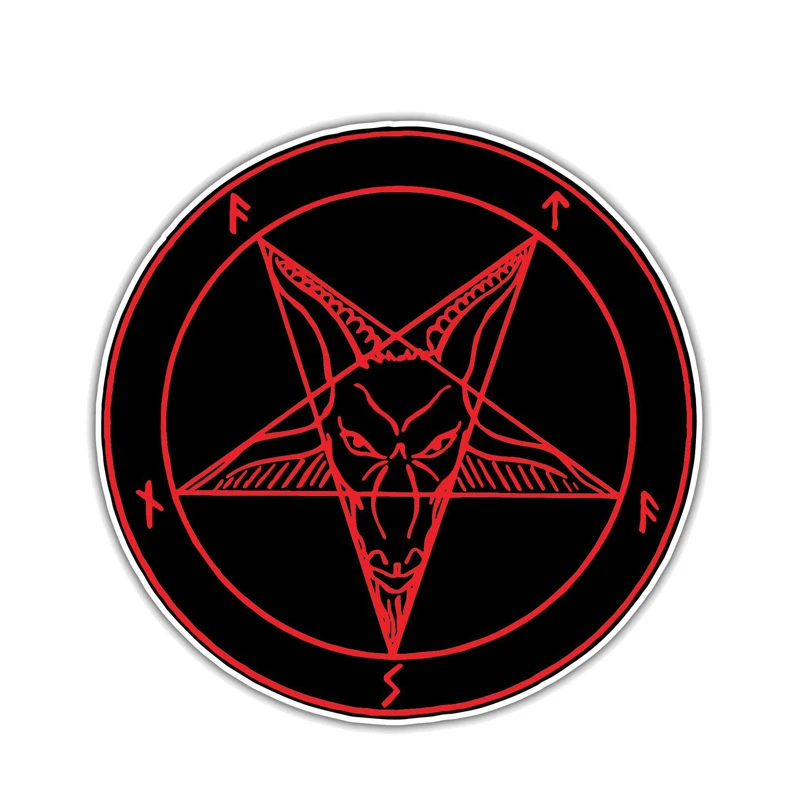 

Car Stickers Fun Satan Devil Devil Devil Hell Car Sticker Car Accessories Waterproof PVC Decals 14cm*14cm