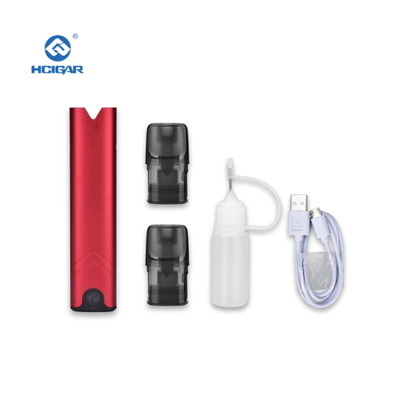 Red HCIGAR AKSO OS Pod Комплект 1,4 мл многоразового бака мини pod vape ручка MTL стартовый комплект Электронная сигарета с воздушным приводом pod система - Цвет: Red