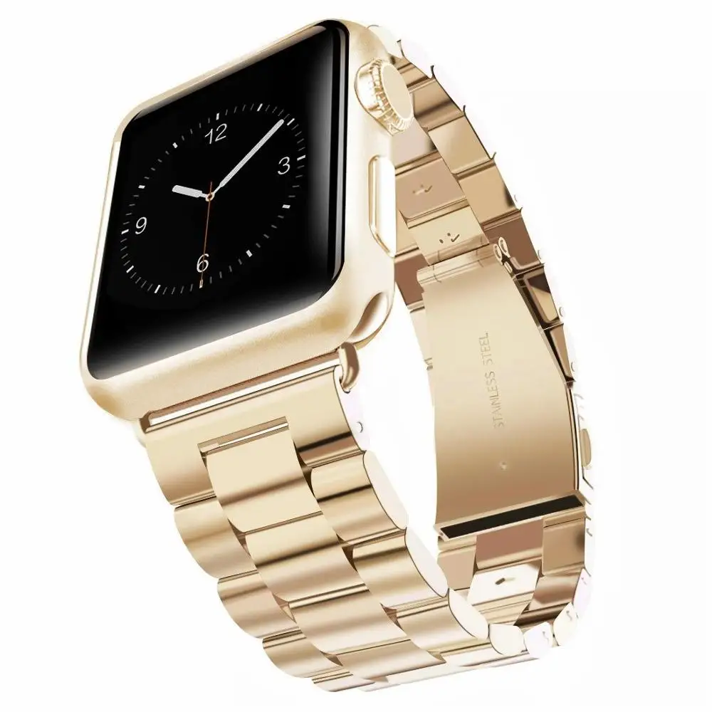 Oulucci ремешок из нержавеющей стали для apple watch ремешок 38 мм/40 мм/42 мм/44 мм сменный ремешок для apple watch 5/4/3/2