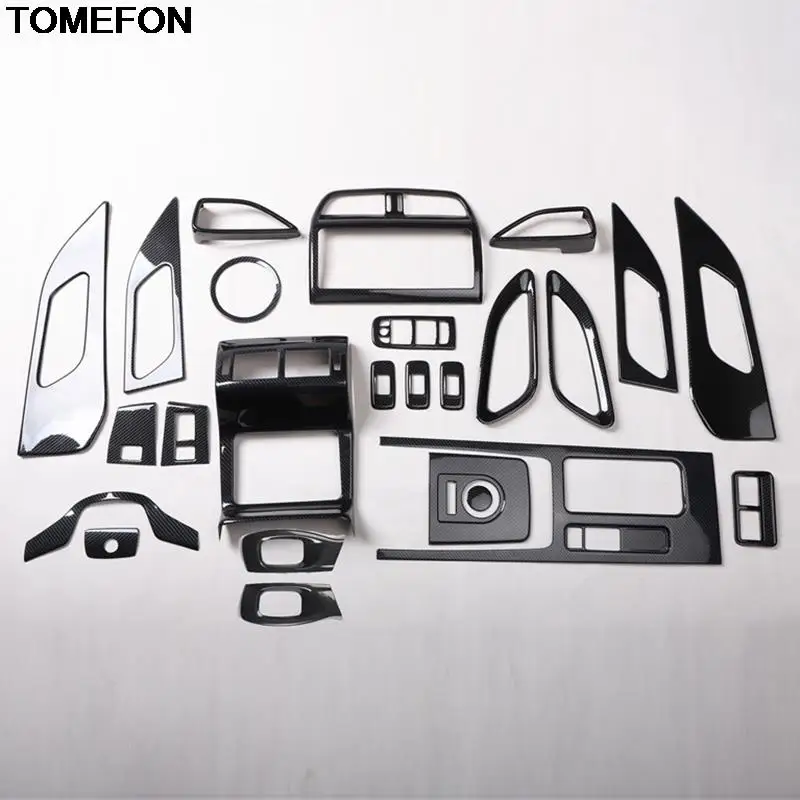 

TOMEFON для Jaguar F-pace X761 2016-2019, внутренняя центральная консоль из углеродного волокна, панель передач, литье, декоративная крышка, отделка
