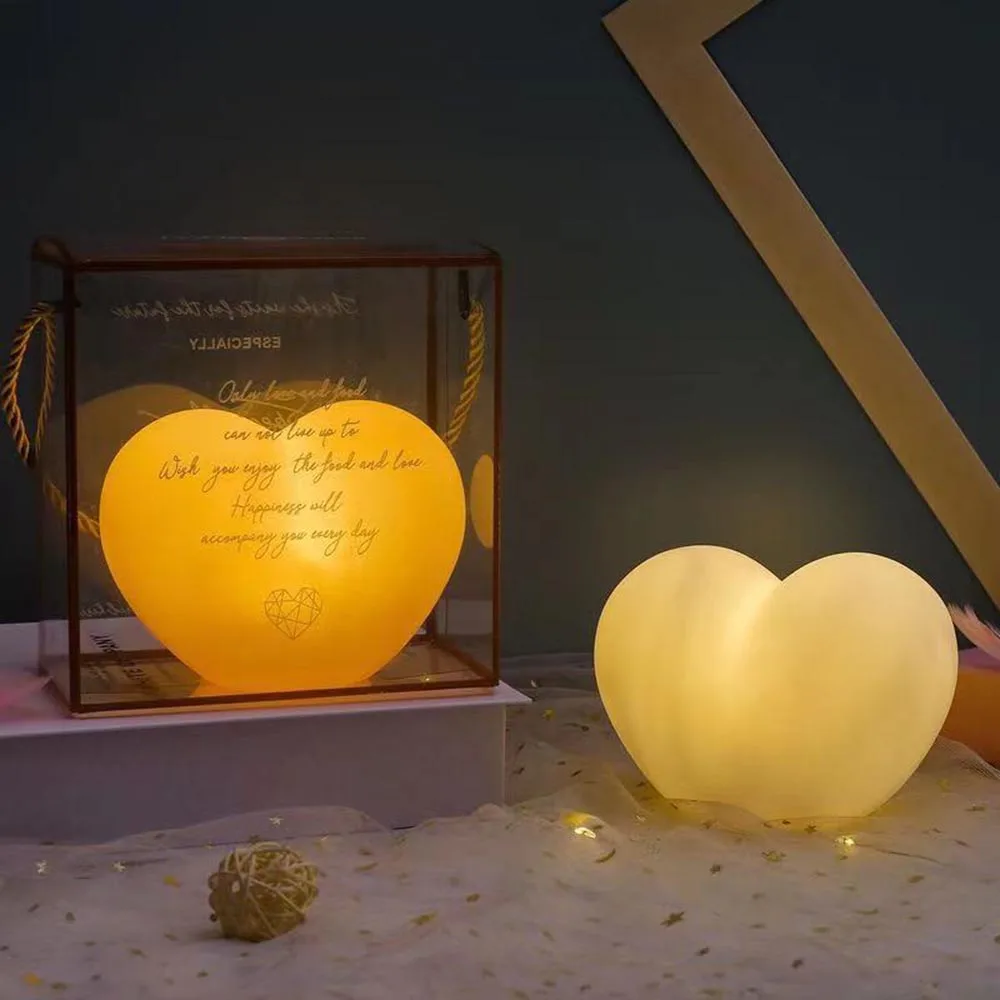 

Creative Heart Shape Night Light Birthday Party Decorative Light Modeling Color Energy saving Romantic Love Heart shape Lamp