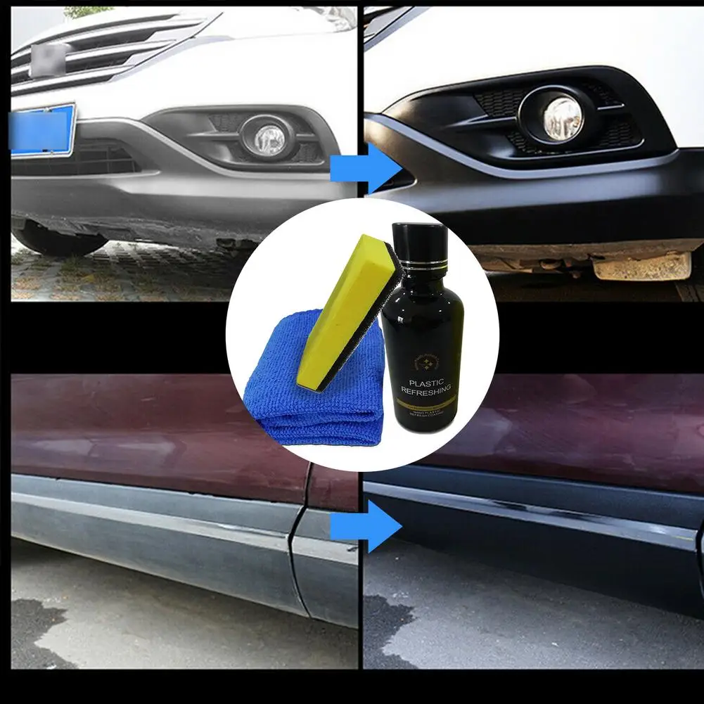 

30/50ML Renovation Essence Car Repair Agent Instrument Panel Automotive Interior Cleaning Agent Refurbished Plating Crystal Hot