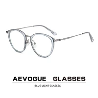 aevogue men optical eyeglasses frame prescription glasses women eyewear anti blue light glasses fashion accessories ae1072