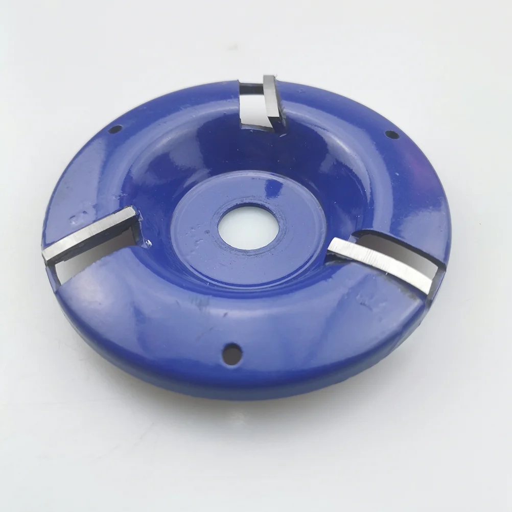 100mm Three-tooth Arc Grinder Disc Wood Carving Woodworking Root Milling Cutter for 16mm Aperture Angle (Blue) | Инструменты