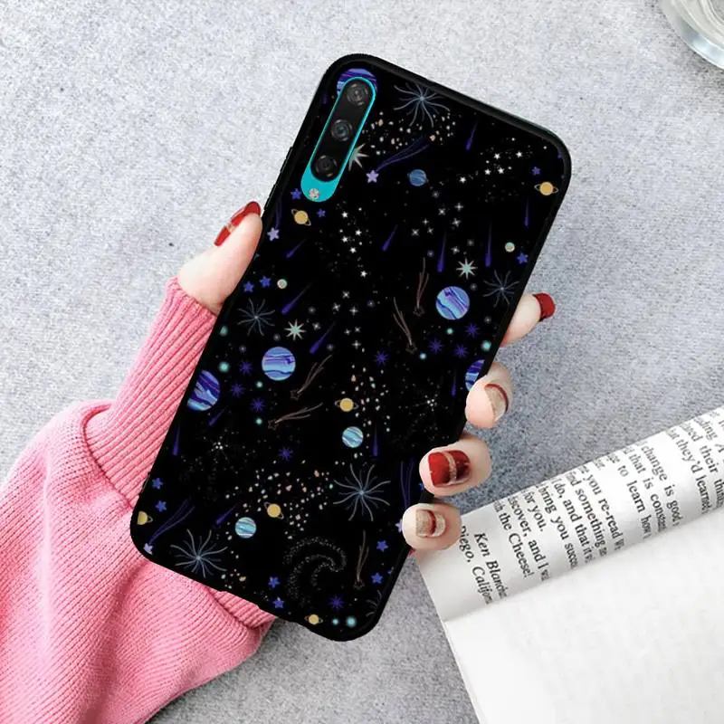 

LJHYDFCNB Cute Planet Star Clear Phone Case For Huawei P20 30 40 Pro Mate 30 40 Pro Xs Rs Nova 7se Pro Honor 10