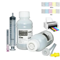 printhead cleaner for epson l355 l210 l220 l120 l200 l100 l310 l365 l800 l805 l850 l1300 l1800 sublimation pigment dye ink 100ml