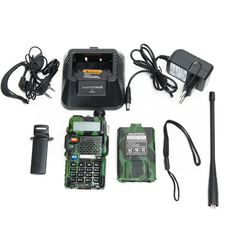 Camouflage Baofeng рация UV-5R двухдиапазонный УКВ аналоговый портативный Профессиональный двухсторонний радио FM Transeiver - Цвет: Camouflage
