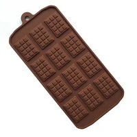 12 cavity silicone mold mini rectangle waffle mould resuable chocolate break apart tool chocolate mold kitchen accessories