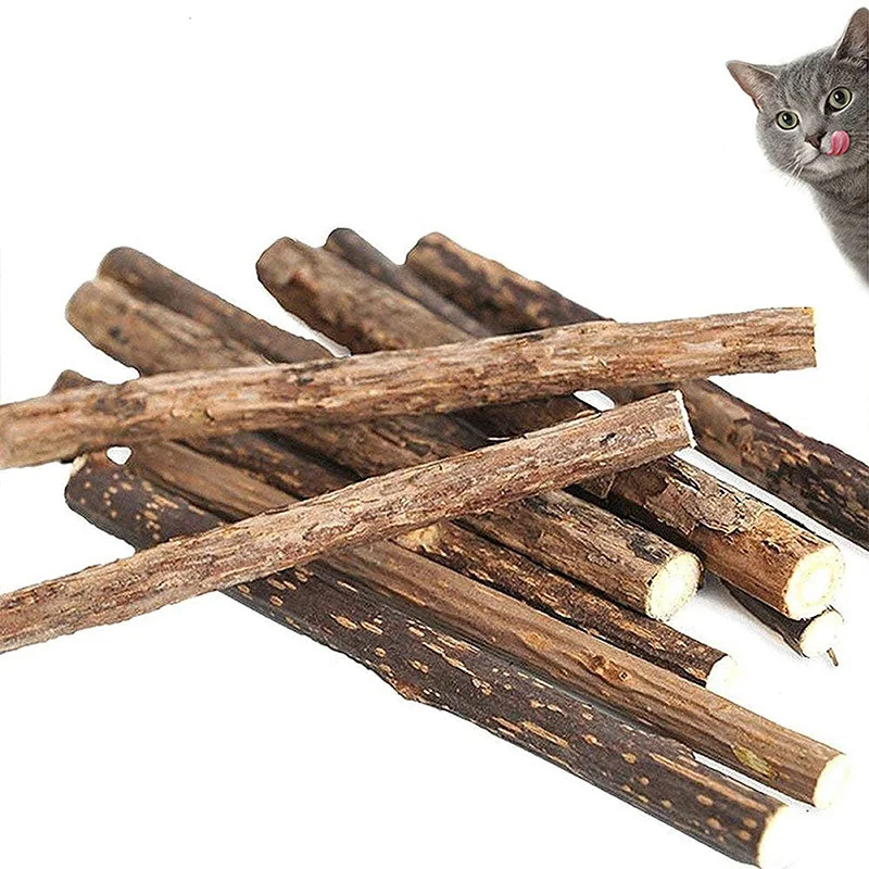 15pcs Cat Catnip Sticks Natural Silvervine Cleaning Teeth Molar Tools Kitty Chew Toy Mouse | Дом и сад