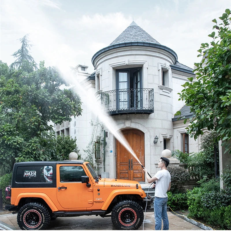 

125bar High Pressure Car Washing Machine 3200W Portable Washer Auto Clean Pump Water Gun Foam Generator Tornado Car Accessories
