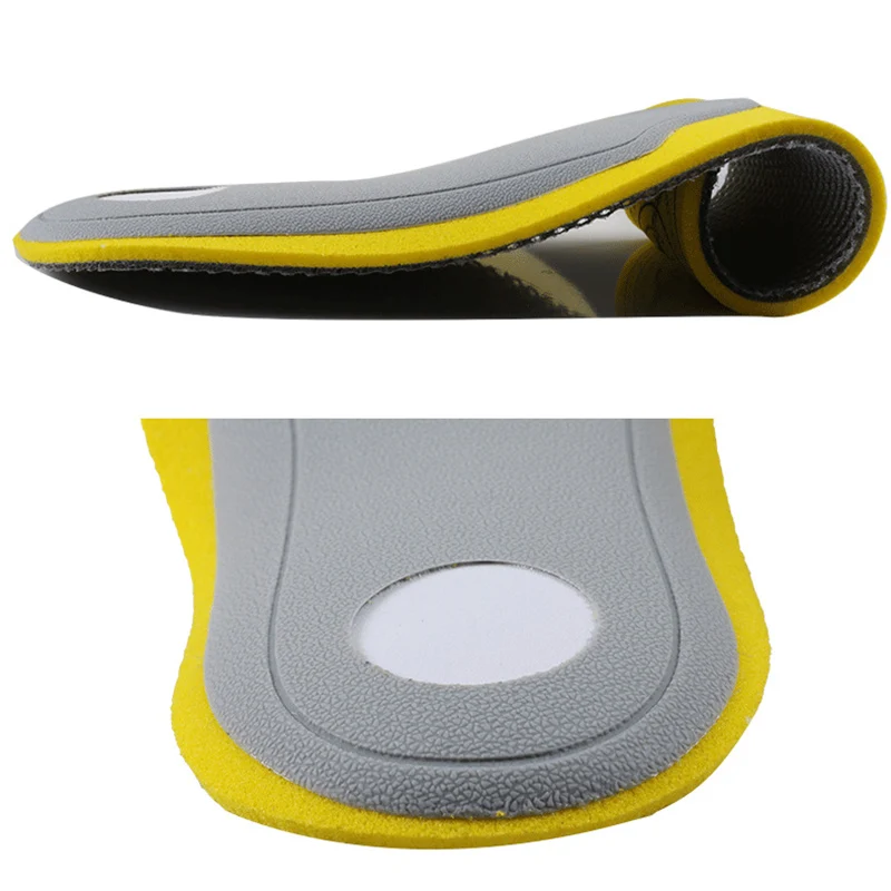 

2 Pcs of Orthopedic Insoles 3D Flatfoot Orthosis Arch Plantar Heels Support High Arch Plantar Height Increase Insole Mens Shoes