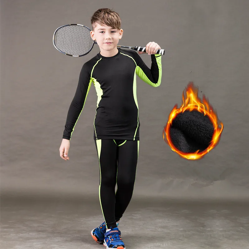 Детская спортивная одежда для мальчиков 3 шт. эластичные быстросохнущие